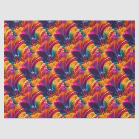 抽象芸術パターン63Aティッシュペーパー 薄葉紙 (正面)