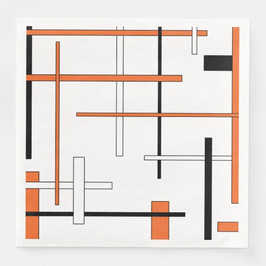 抽象芸術パターン – オレンジ (正面)