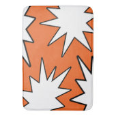 抽象芸術パターン – オレンジ バスマット (正面縦)
