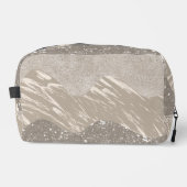 抽象芸術パターン（グレーとタンのシェード） ドップキット (正面)