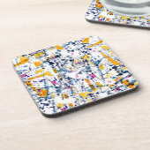 抽象芸術パターン コースター (左側)