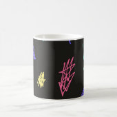 抽象芸術パターン コーヒーマグカップ (中央)