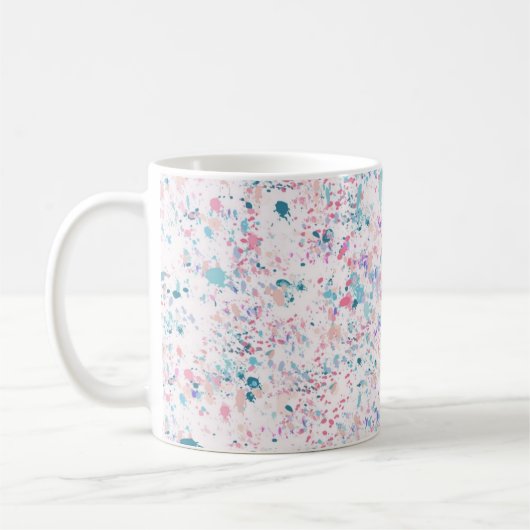 抽象芸術パターン コーヒーマグカップ (左)