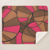 抽象芸術パターン シェルパブランケット (正面(横))