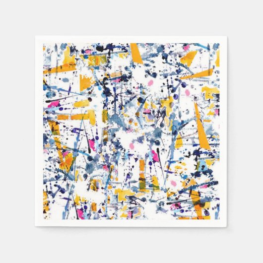 抽象芸術パターン スタンダードカクテルナプキン (正面)