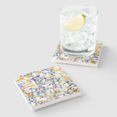 抽象芸術パターン ストーンコースター (横)