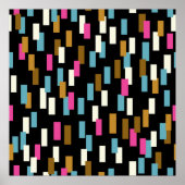 抽象芸術パターン(テクスチャ付きの幾何形状)。 ポスター (正面)