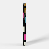 抽象芸術パターン(テクスチャ付きの幾何形状)。 iPhoneケース (右側面)