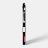 抽象芸術パターン(テクスチャ付きの幾何形状)。 iPhoneケース (左側面)