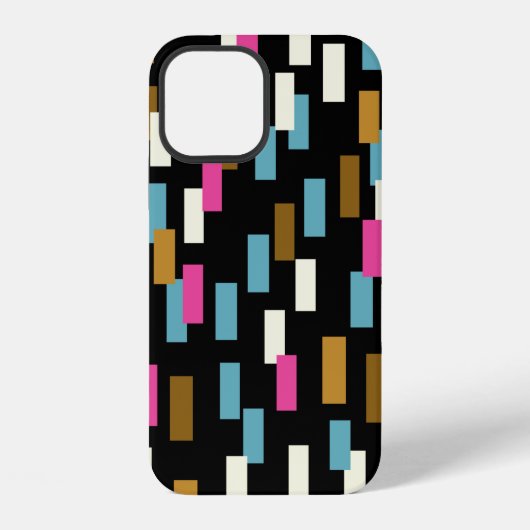 抽象芸術パターン(テクスチャ付きの幾何形状)。 iPhoneケース (裏面)
