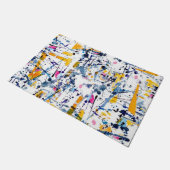 抽象芸術パターン ドアマット (アングル)