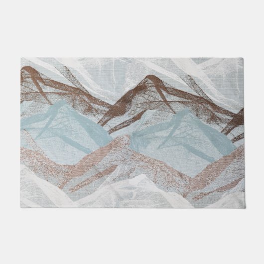 抽象芸術パターン ドアマット (正面)