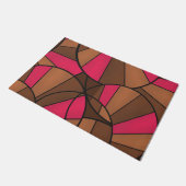 抽象芸術パターン ドアマット (アングル)