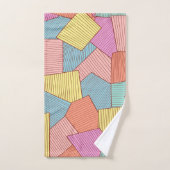 抽象芸術パターン バスタオルセット (ハンドタオル)