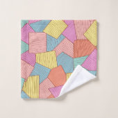 抽象芸術パターン バスタオルセット (ウォッシュタオル)