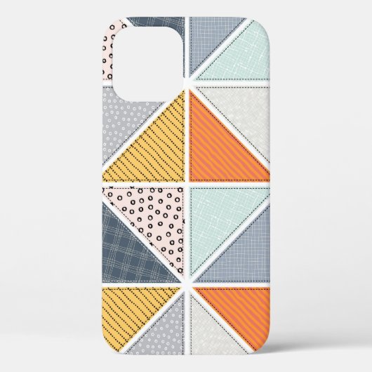 抽象芸術パターン、パッチワークタイル。 Case-Mate iPhoneケース (裏面)