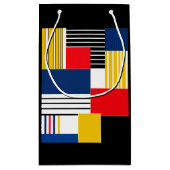 抽象芸術パターン。パッチワーク。 スモールペーパーバッグ (裏面)