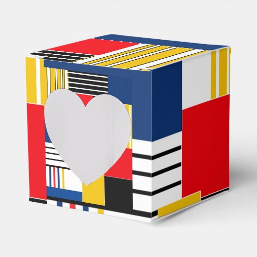 抽象芸術パターン。パッチワーク。 フェイバーボックス (正面サイド)