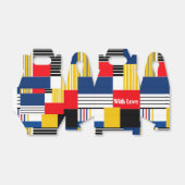 抽象芸術パターン。パッチワーク。 フェイバーボックス (折り畳みなし)