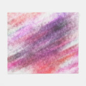 抽象芸術パターン フリースブランケット (正面(横))