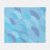 抽象芸術パターン フリースブランケット (正面(横))