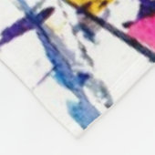 抽象芸術パターン フリースブランケット (角)