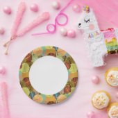 抽象芸術パターン ペーパープレート (パーティー)