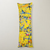 抽象芸術パターン ボディピロー (裏面 (縦))