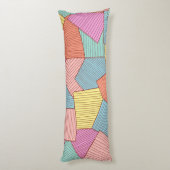 抽象芸術パターン ボディピロー (裏面 (縦))