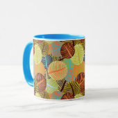 抽象芸術パターン マグカップ (正面左)