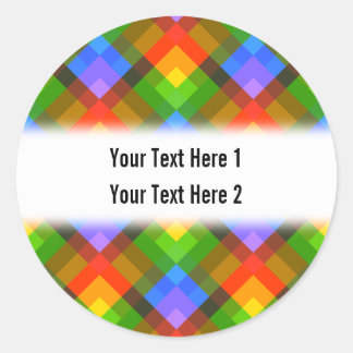 抽象芸術パターン ラウンドシール