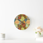 抽象芸術パターン ラウンド壁時計 (ホーム)