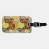 抽象芸術パターン ラゲッジタグ (正面横)
