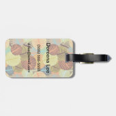 抽象芸術パターン ラゲッジタグ (裏面横)