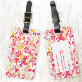 抽象芸術パターン ラゲッジタグ