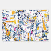 抽象芸術パターン ラッピングペーパーシート (正面2)