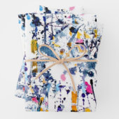 抽象芸術パターン ラッピングペーパーシート (インサイチュ)