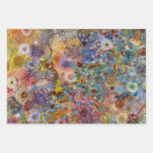 抽象芸術パターン ラッピングペーパーシート (正面2)