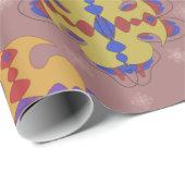 抽象芸術パターン ラッピングペーパー (ロールコーナー)