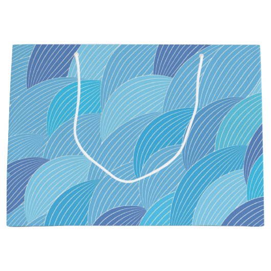 抽象芸術パターン ラージペーパーバッグ (正面)