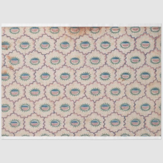 抽象芸術パターン（曲線とドット付き）紙 薄葉紙 (正面)