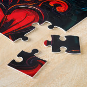 抽象芸術パターン（渦巻き） ジグソーパズル (側面)