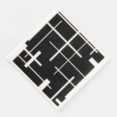 抽象芸術パターン – 白黒 (コーナー)