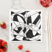 抽象芸術パターン – 白黒 (インサイチュ)