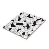 抽象芸術パターン – 白黒。 タイル (側面)