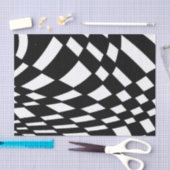 抽象芸術パターン – 白黒。 薄葉紙 (クラフト)