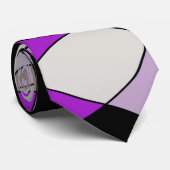 抽象芸術パターン-紫 ネクタイ (ロール)