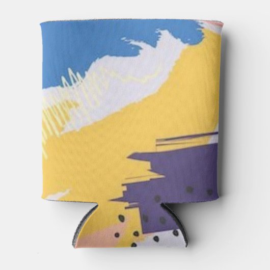 抽象芸術パターン 缶クーラー (正面)