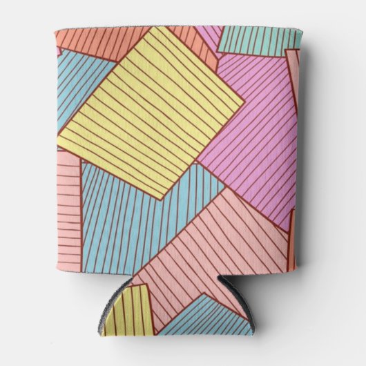 抽象芸術パターン 缶クーラー (正面)