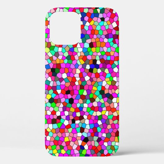 抽象芸術パターン、色付きモザイク壁紙、ジオメトリ Case-Mate iPhoneケース (裏面)
